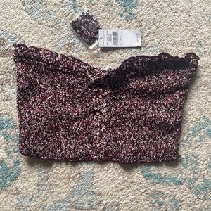 AE strapless top corset style tank crop tube top